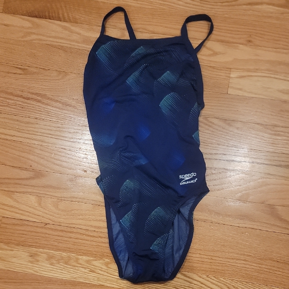 Speedo Navy and Teal Swimsuit